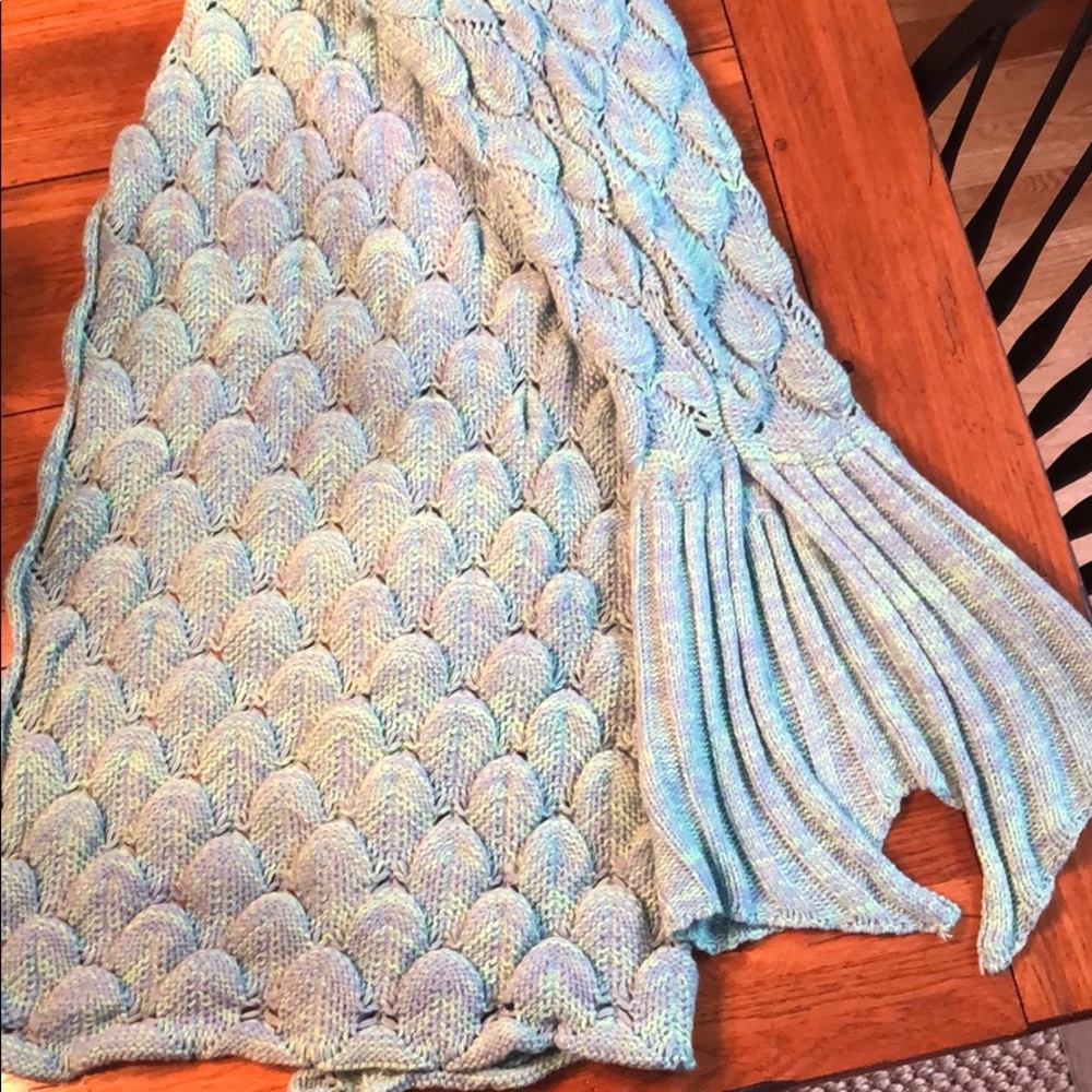 Mermaid tail hand knitted